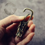 Chinese Style Copper Decoration Pure Copper Faucet Keychain - Image 4