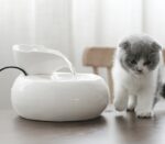 Pet Ceramic Automatic Cat Leaf Water Dispenser - Image 3
