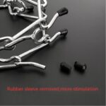Chrome Plated  Pinch Dog Collar Proong Dogs Training Choke Chain Dog Training Necklace Rubber Tips Guardian - Image 2