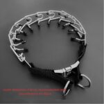 Chrome Plated  Pinch Dog Collar Proong Dogs Training Choke Chain Dog Training Necklace Rubber Tips Guardian - Image 3