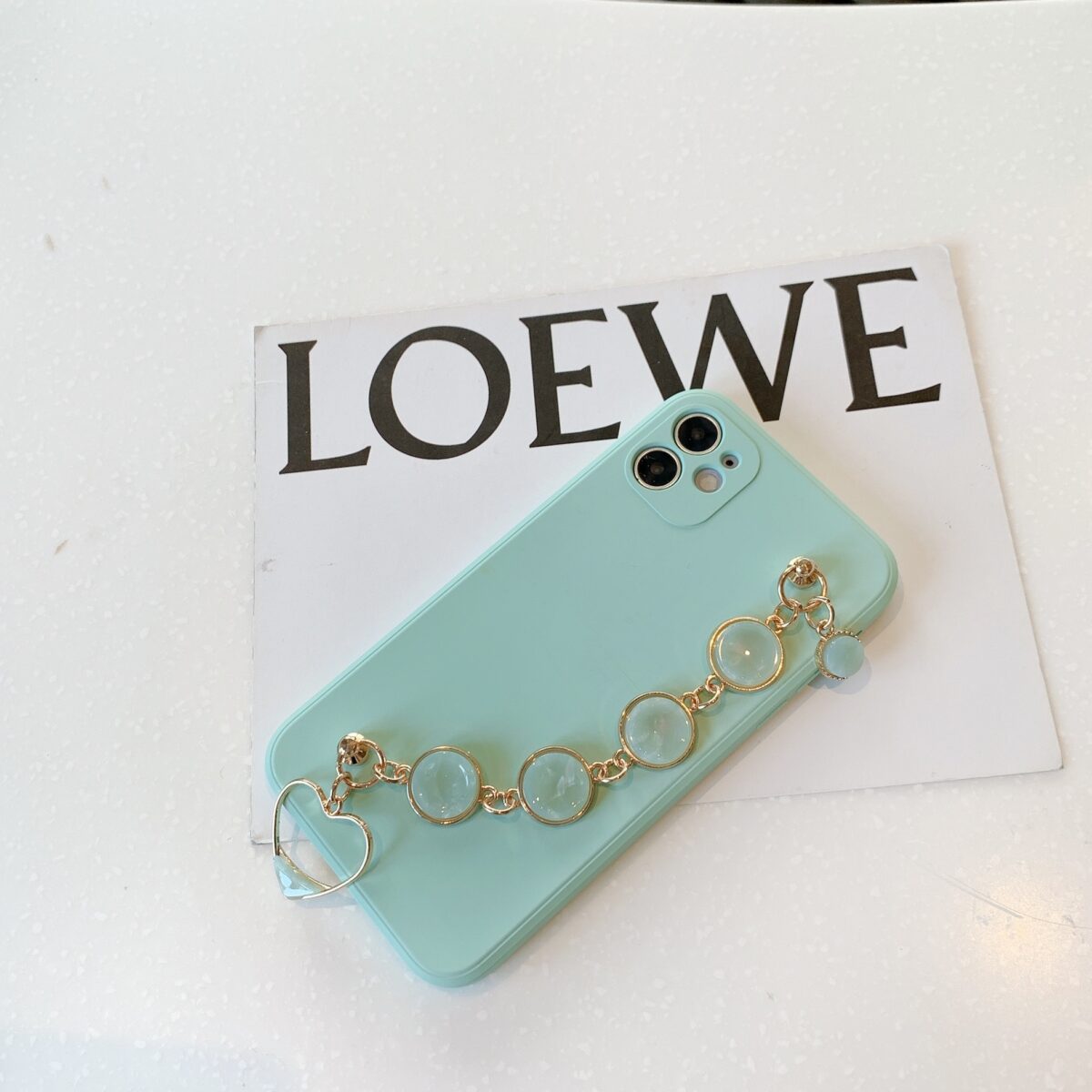 Compatible with Apple, Compatible with Apple , Light Cyan Bracelet For 11pro Max IPhone Case - Image 2