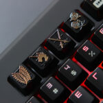 Embossed Zinc-Aluminum Alloy Metal Keycap Mechanical Keyboard Height - Image 3