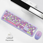 Wireless Silent Keyboard and Mouse Set Round - Image 5