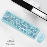 Wireless Silent Keyboard and Mouse Set Round - Image 4