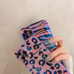 Compatible with Apple , Blue Edge Leopard Print Zebra Print Phone Case - Image 4
