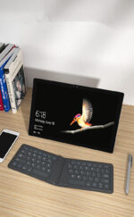 Compatible with Apple, Aerospace Folding Bluetooth Keyboard Ipad Tablet Phone Universal Office Keyboard - Image 8