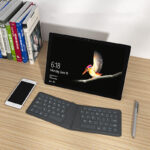 Compatible with Apple, Aerospace Folding Bluetooth Keyboard Ipad Tablet Phone Universal Office Keyboard - Image 6