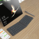Compatible with Apple, Aerospace Folding Bluetooth Keyboard Ipad Tablet Phone Universal Office Keyboard - Image 9