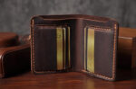Vintage Crazy Horse Leather Short Wallet - Image 6