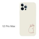 Compatible with Apple, Compatible with Apple , Iphone12 Line Cat IPhone Case - Image 4