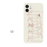 Compatible with Apple, Compatible with Apple , Iphone12 Line Cat IPhone Case - Image 3