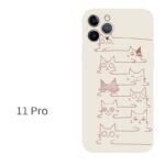 Compatible with Apple, Compatible with Apple , Iphone12 Line Cat IPhone Case - Image 8