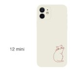 Compatible with Apple, Compatible with Apple , Iphone12 Line Cat IPhone Case - Image 7