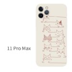 Compatible with Apple, Compatible with Apple , Iphone12 Line Cat IPhone Case - Image 10