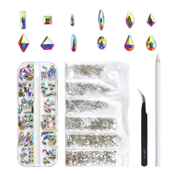 Nail Drill Round Resin AB Color Drill Set
