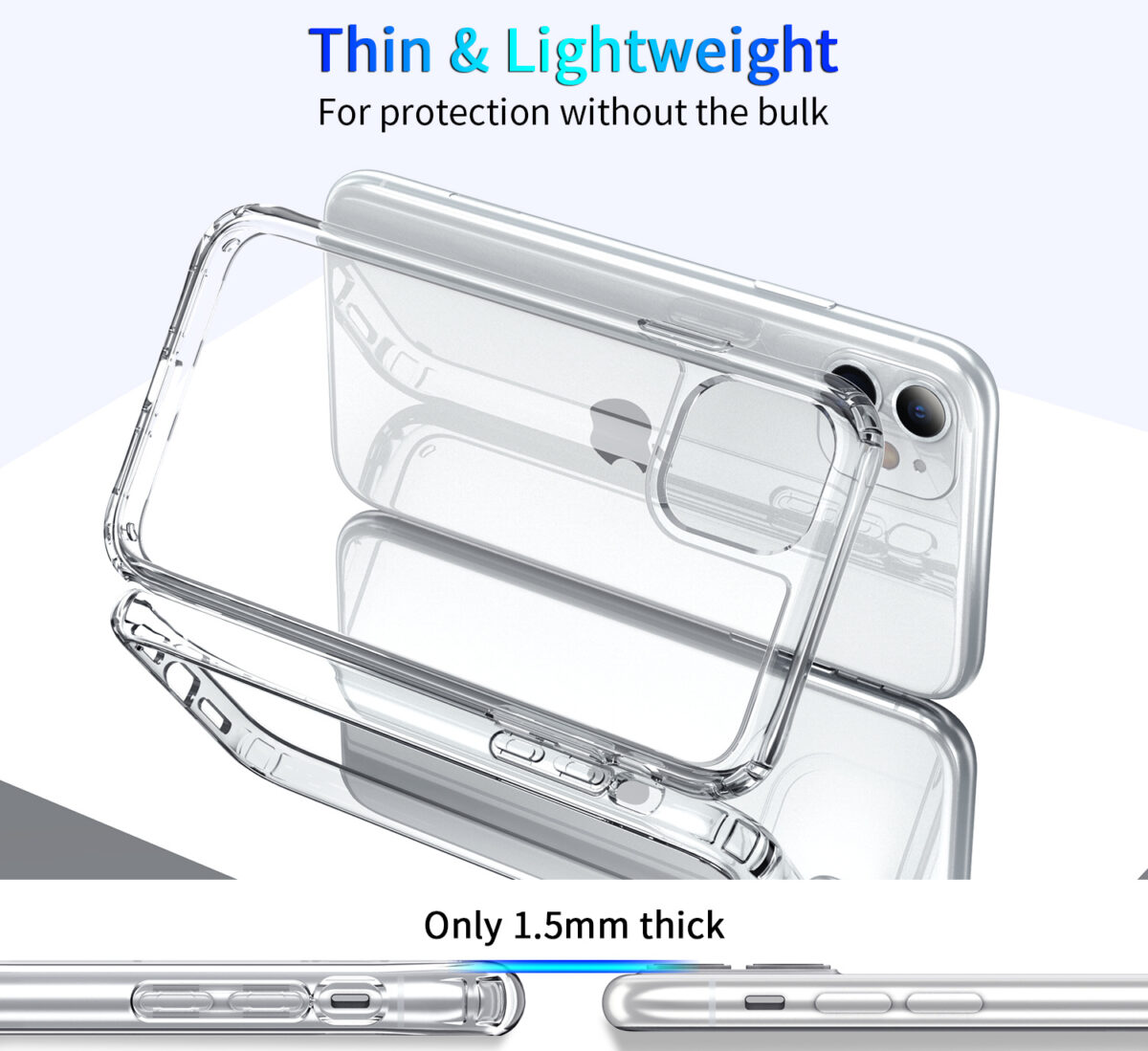 Four-Corner Drop-Proof Acrylic Transparent Mobile Phone Case - Image 3