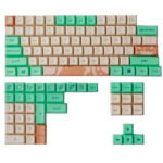 Mint Toffee DSA Ball Cap PBT Sublimation Keycap XDA104 Mechanical Keyboard Dedicated Keys - Image 5