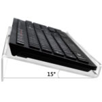Advanced Tilting Computer Keyboard Stand For Convenient Ergonomic Typing Transparent Acrylic Keyboard Stand - Image 4