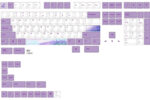 Keycap PBT Keycap Original High Sublimation Lavender Violet AKKO RK IKBC108 Key - Image 2