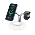 15W Wireless Fast Charging Three-In-One Fast Magnetic Wireless Charger - Image 2