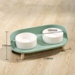 Ceramic Cat Bowl To Protect The Cervical Spine Double Bowl - Image 5
