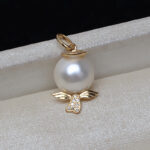 Gold Necklace Angel Through Hole Pendant - Image 3