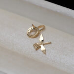Gold Necklace Angel Through Hole Pendant - Image 2