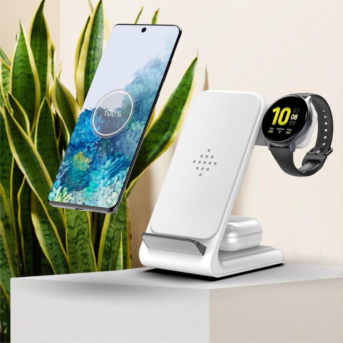 Compatible With , Fast Wireless Charger Three-in-one Bracket - Image 6