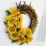 Artificial Silk Flower Thanksgiving Day Door Decoration Wall Hanging Wreath - Image 4