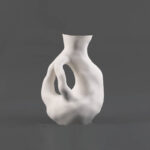 Modern Minimalist Light Luxury Circular Ceramic Flower Ware - Image 3