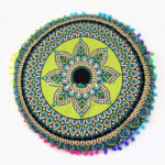 Ethnic Style Round Pillow Bed Head Waist Waist Car Waist Pillow Hug Pillowcase