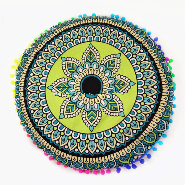 Ethnic Style Round Pillow Bed Head Waist Waist Car Waist Pillow Hug Pillowcase