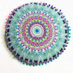 Ethnic Style Round Pillow Bed Head Waist Waist Car Waist Pillow Hug Pillowcase - Image 3
