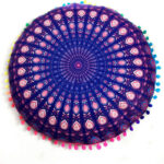 Ethnic Style Round Pillow Bed Head Waist Waist Car Waist Pillow Hug Pillowcase - Image 8