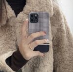 Compatible with Apple, Black houndstooth iPhone 11 phone case - Image 4