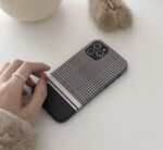 Compatible with Apple, Black houndstooth iPhone 11 phone case - Image 2