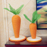 Cat Toy Radish Two-color Sisal Simulation Pet Supplies - Image 3