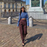 Long Sleeve Suit Collar Hollow Back Navel Slim Fit T Shirt - Image 2