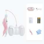 USB Charging Cat Remote Control Feather Smart Electric Balance Car Funny Cat Toy Electronic Pet Cat Toy Smart Cat Teaser Playing - Image 7