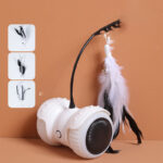 USB Charging Cat Remote Control Feather Smart Electric Balance Car Funny Cat Toy Electronic Pet Cat Toy Smart Cat Teaser Playing - Image 3