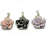 Diamond-studded Metal Rose Flower Rhododendron Crystal Jewelry USB  Drive - Image 3