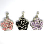 Diamond-studded Metal Rose Flower Rhododendron Crystal Jewelry USB  Drive - Image 5