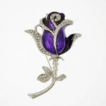 Diamond-studded Metal Rose Flower Rhododendron Crystal Jewelry USB  Drive - Image 6