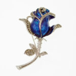 Diamond-studded Metal Rose Flower Rhododendron Crystal Jewelry USB  Drive - Image 7