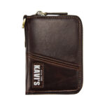 Large-Capacity Anti-Theft Leather Short Zipper Wallet - Image 2