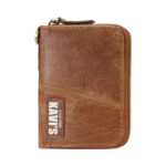 Large-Capacity Anti-Theft Leather Short Zipper Wallet - Image 3
