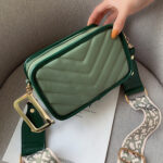 Lingge Small Bag Female Wild Fashion Wide Shoulder Strap One Shoulder Messenger Female Bag - Image 4