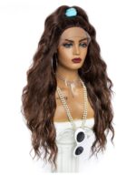 Golden Big Wave Long Chemical Fiber Lace Wig Female Headgear - Image 4