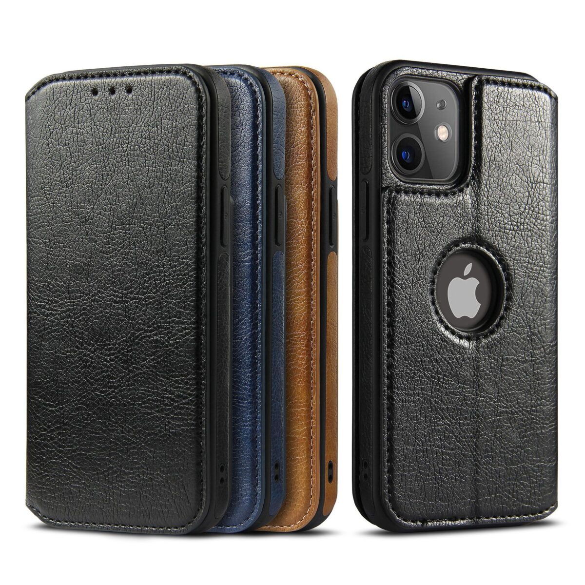 Compatible with Apple, Suitable For Iphone11 Mobile Phone Shell Apple 12Promax Protective Cover Iphone12 Card Wallet Holder Holster - Image 4