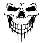Hood Sticker Side Door Sticker Skull Head Reflective Car Sticker - Image 2